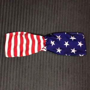 American Apparel American flag bikini top